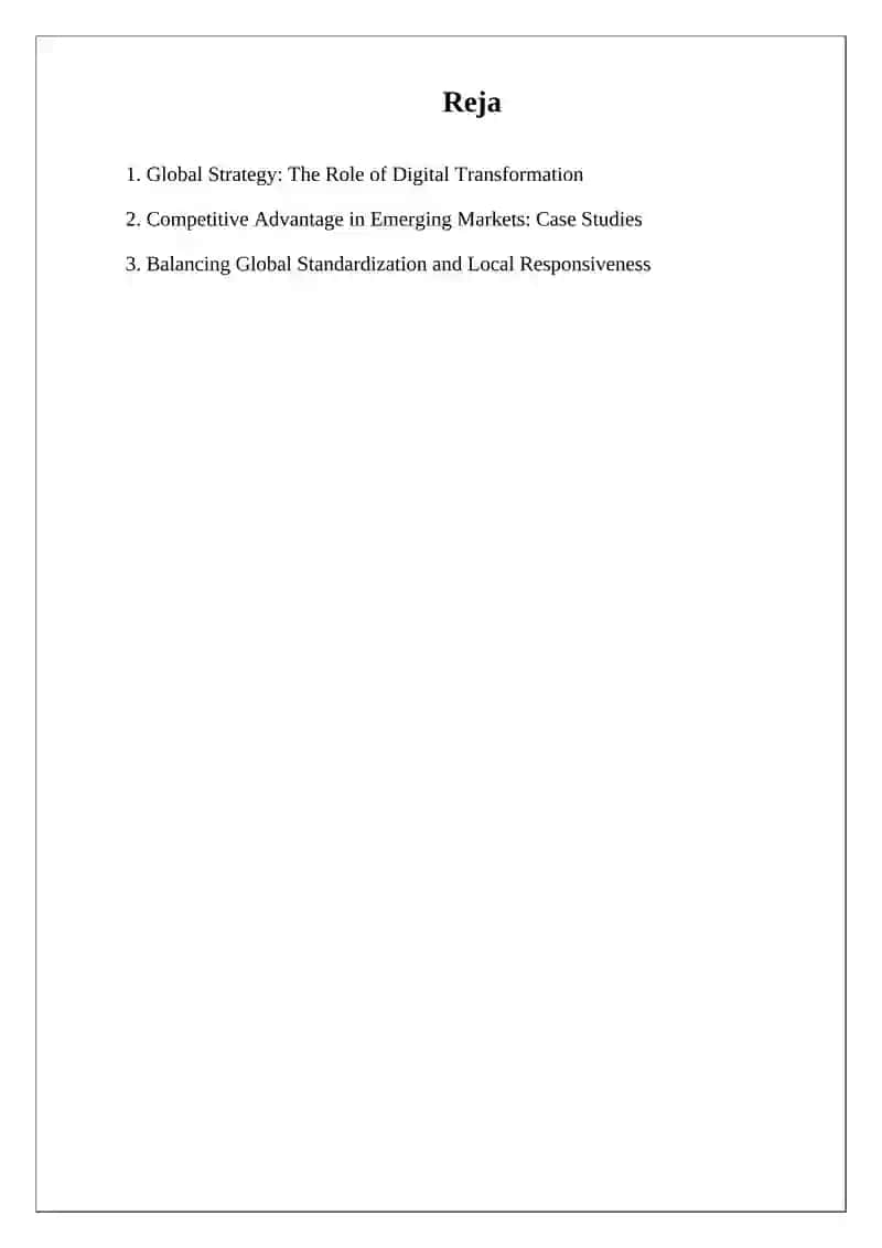 Global Strategy: The Role of Digital Transformation 2