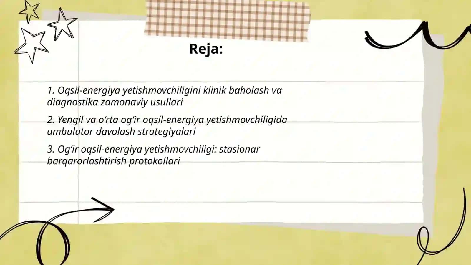 Oqsil-energiya yetishmovchiligini tuzatishgazamonaviy yondashuvlar 2