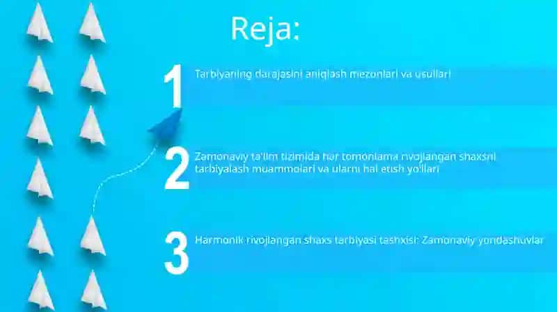 Tarbiyaning darajasini aniqlash mezonlari va usullari 2