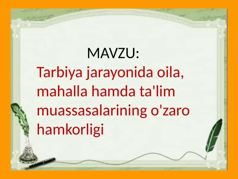 Boshlang'ich ta'limda tarbiya fanidan tayyorlagan mustaqil ta'limi 2