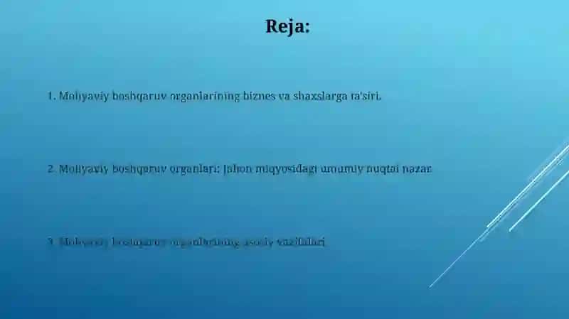 Moliyaviy boshqaruv organlari va ularning vazifalari 2