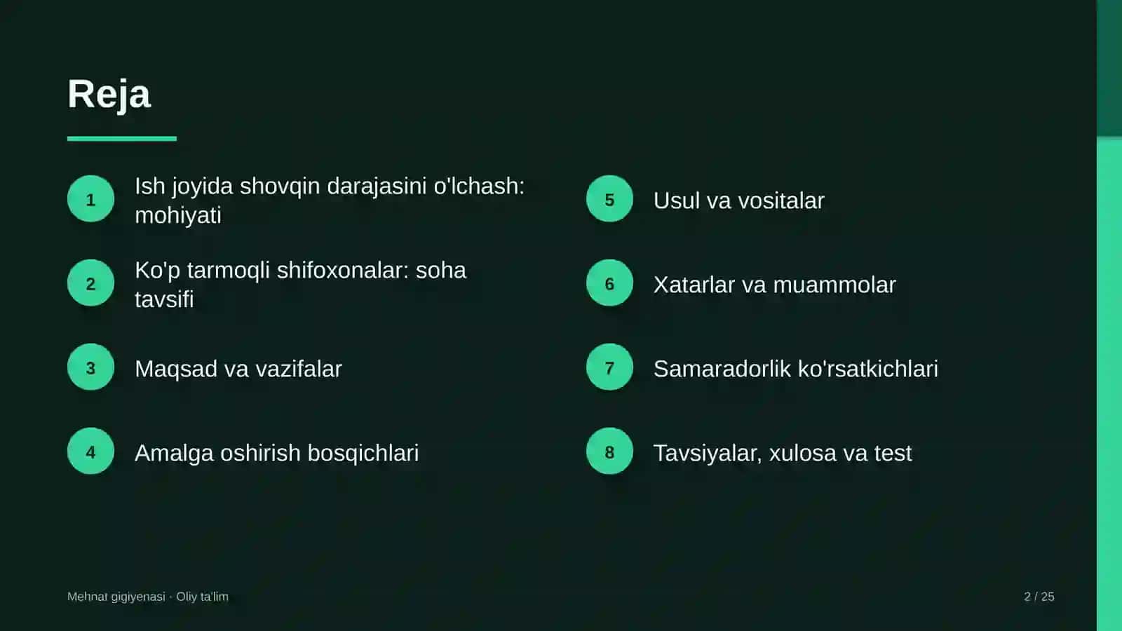 Ko'p tarmoqli shifoxonalarda ish joyida shovqin darajasini o'lchash 2