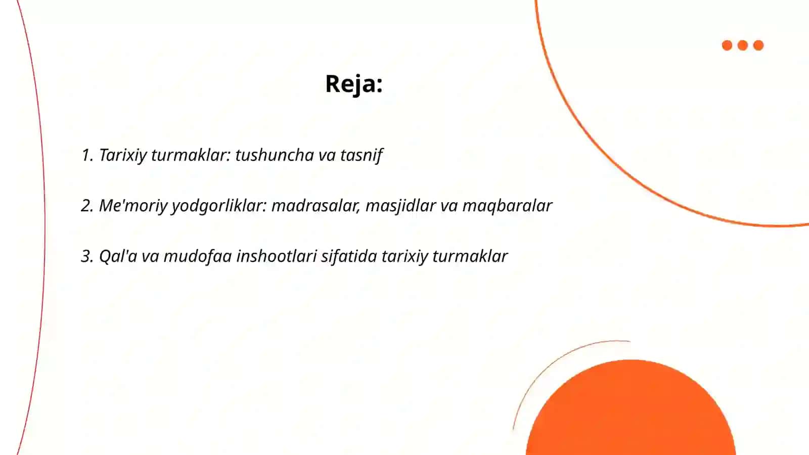 Tarixiy turmaklar 2