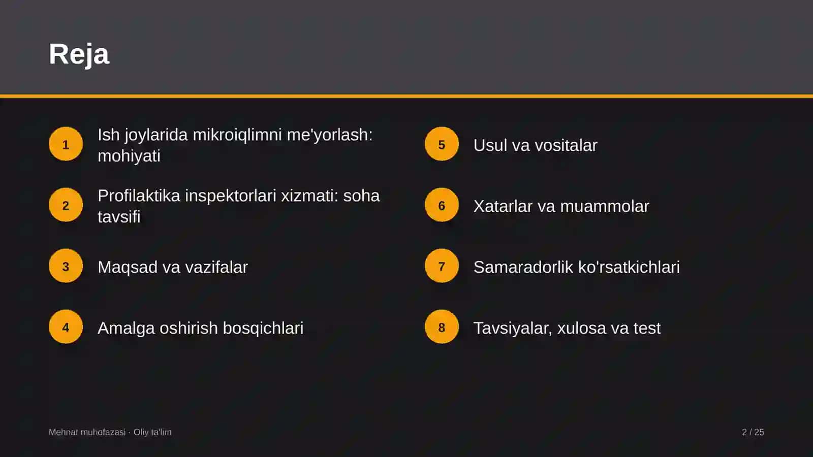 profilaktika inspektorlari xizmatida ish joylarida mikroiqlimni me'yorlash 8987 2