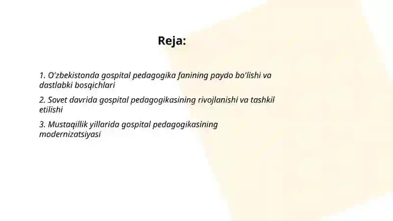 O'zbekistonda gospital pedagogika fanining rivojlanish tarixi 2