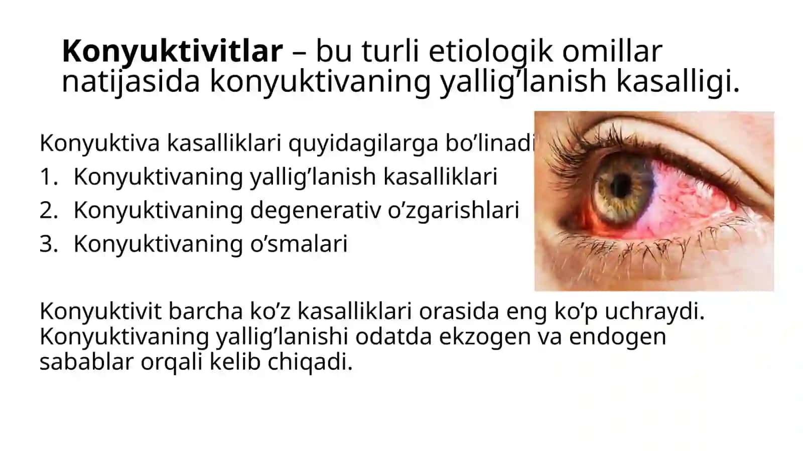 Konyuktivakasalliklari.Tasnifi.Bakterialkonyuktivit 2