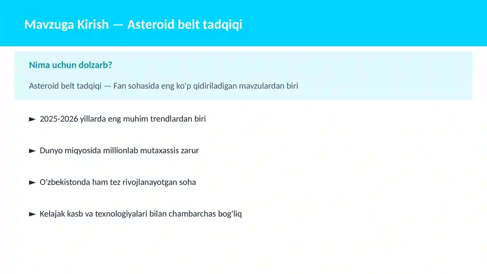 KOSMOSNI TADQIQ 2