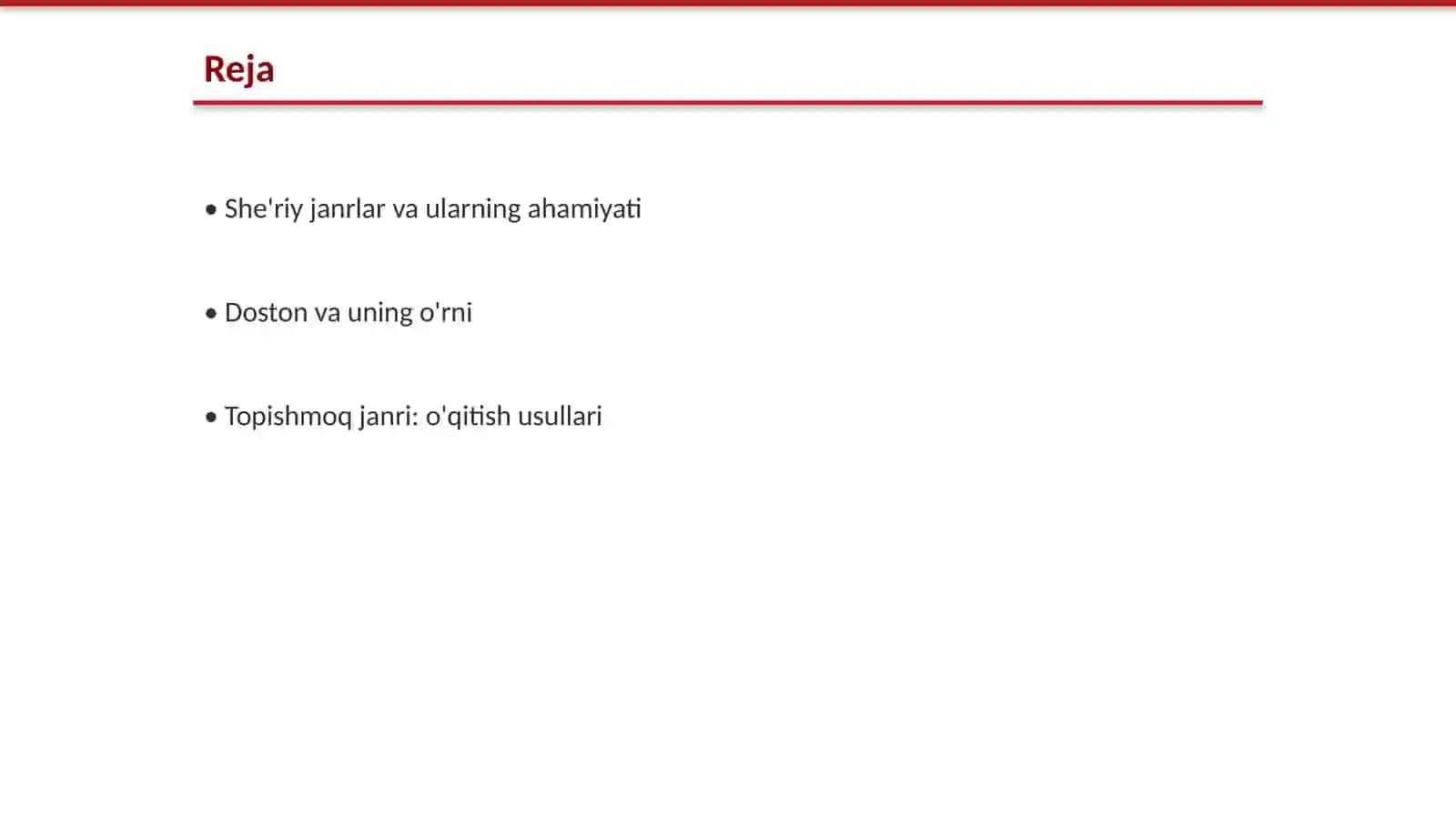 She'riy janrni o'rgatish yuzasidan metodik tavsiyalar ishlab chiqish 2