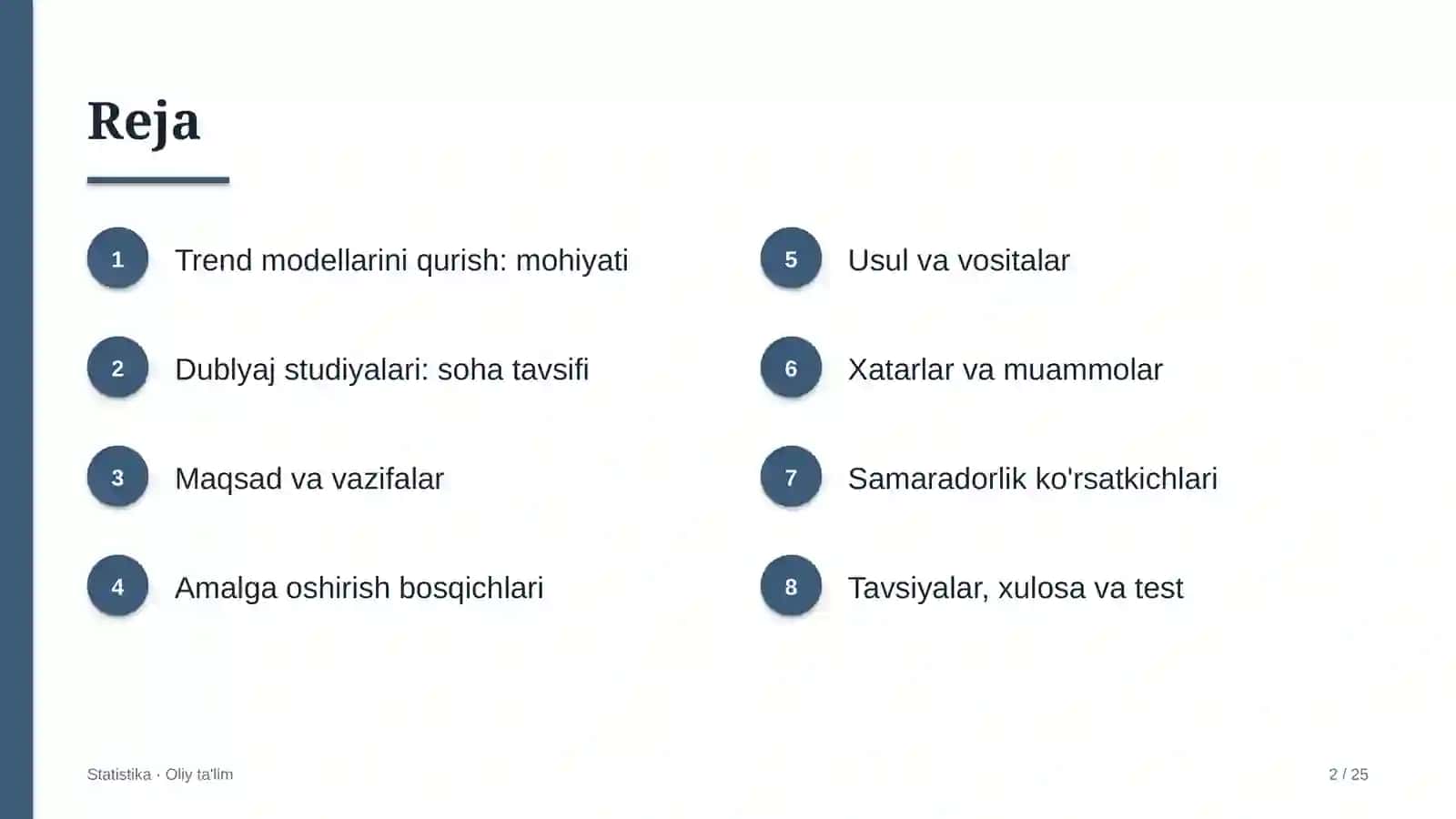 Dublyaj studiyalarida trend modellarini qurish 2