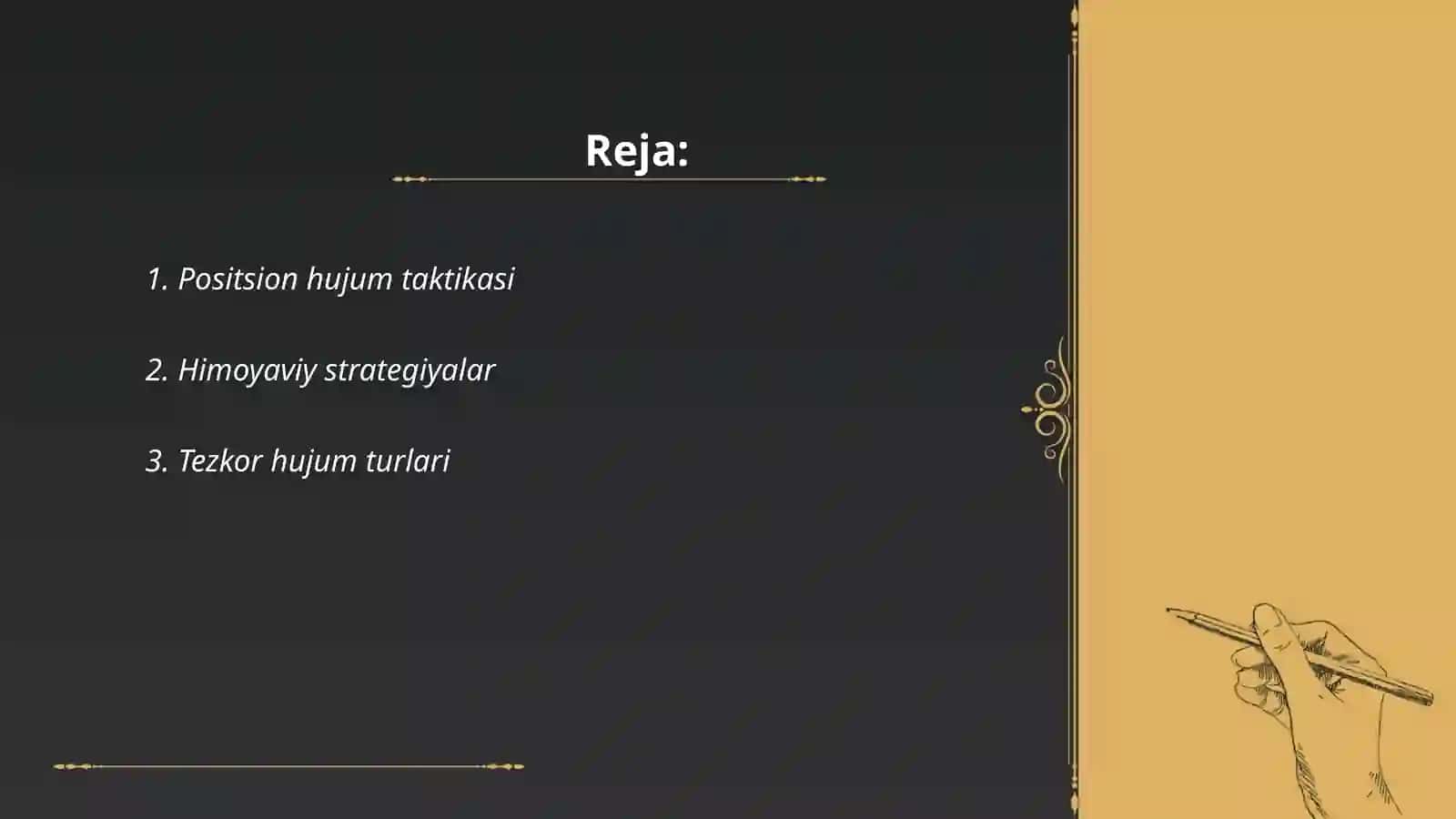 Gandbol taktik tayyorgarlik 2