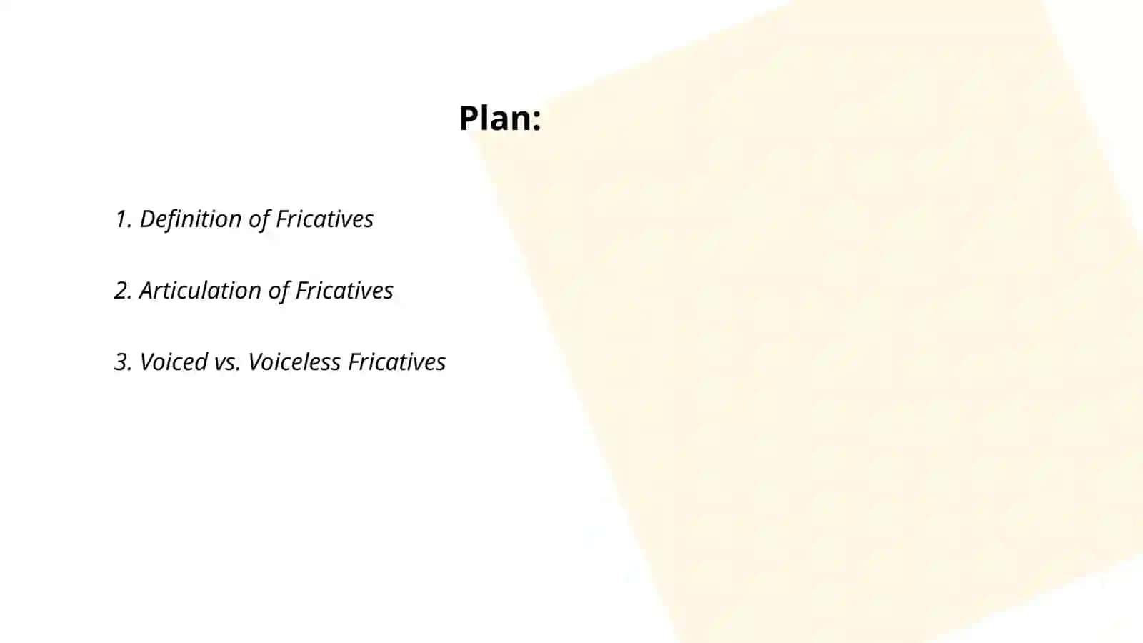 Fricatives and affricatives 2