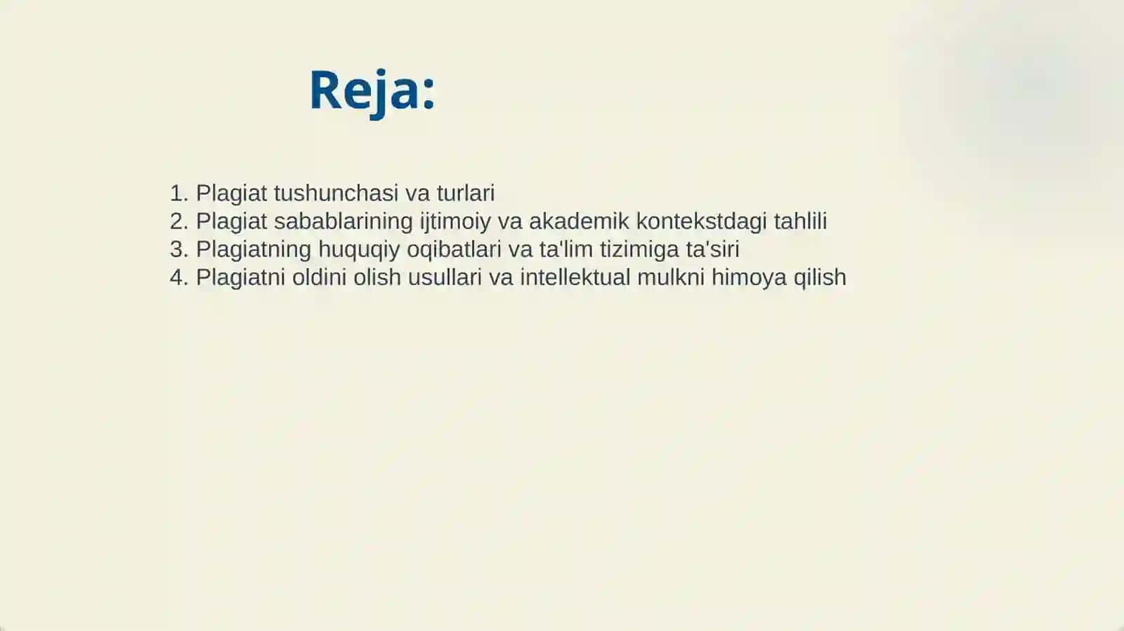 PLAGIAT VA UNING SALBIY OQIBATLARI 2