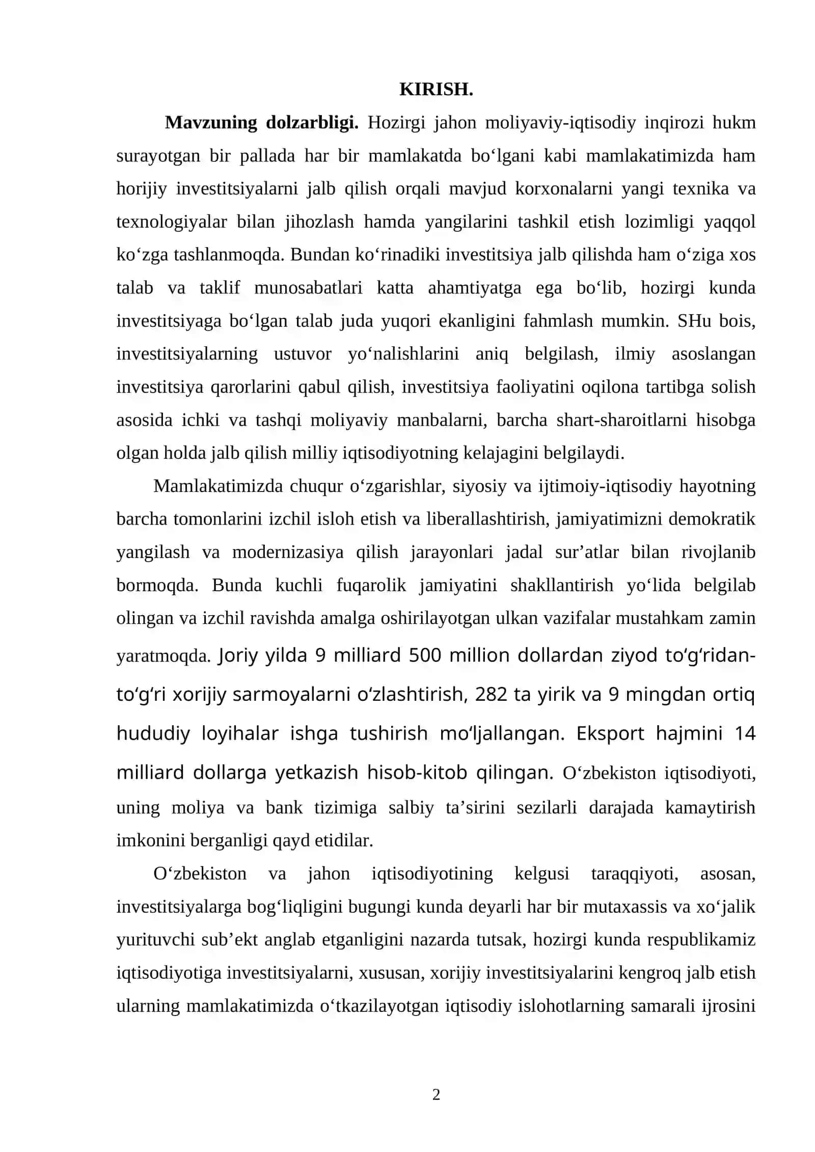 IQTISOPDIYOTGA XORIJIY INVESTITSIYALARNING JALB QILINISHINING MINTAQAVIY XUSUSIYATLARI VA ULARNI BOSHQARISH SAMARADORLIGI1 2