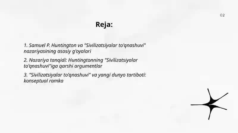 Sivilizatsiyalar to‘qnashuvi konsepsiyasi va yangi dunyo tartiboti 2