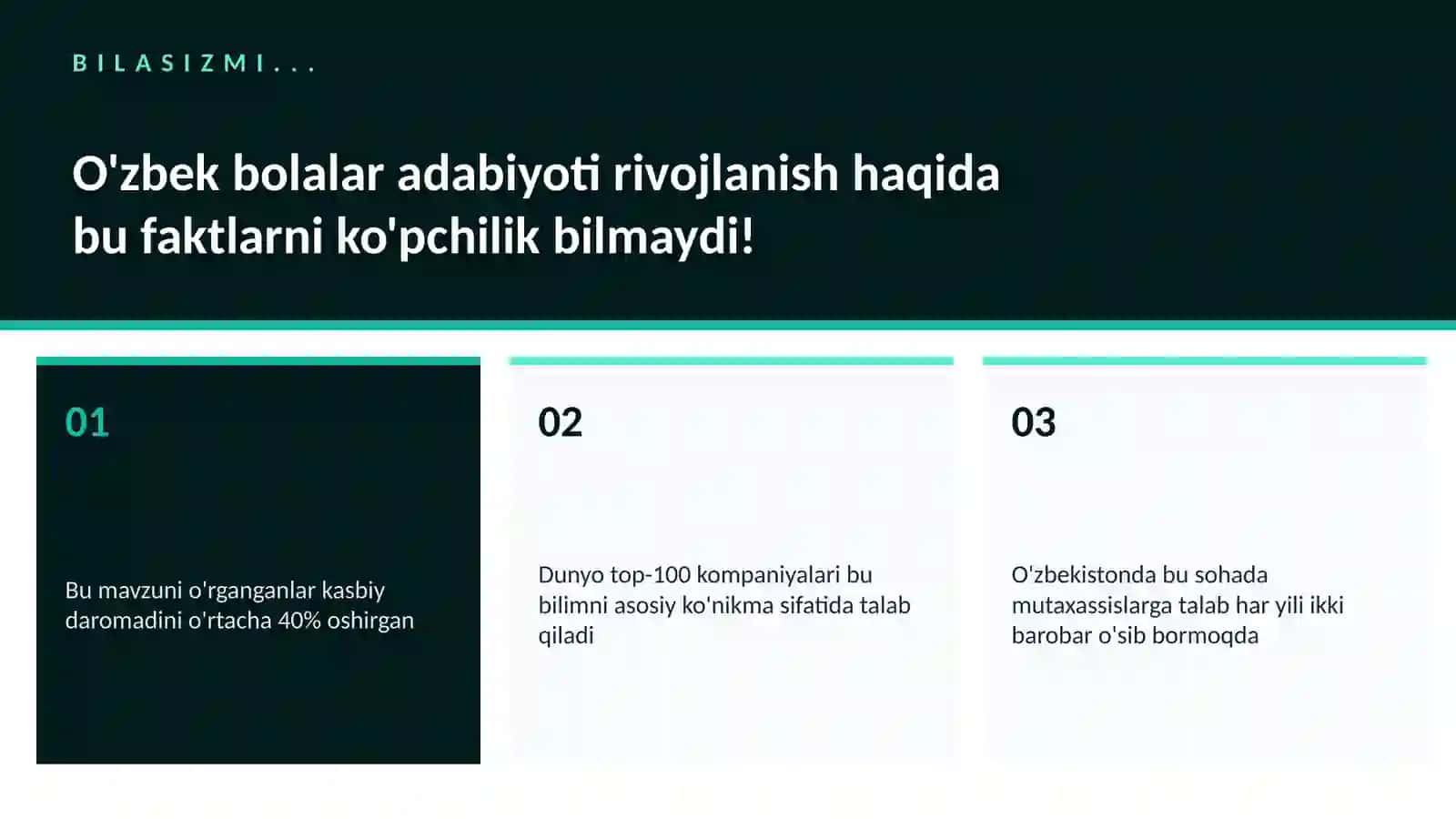 O'zbek bolalar adabiyoti rivojlanish 2