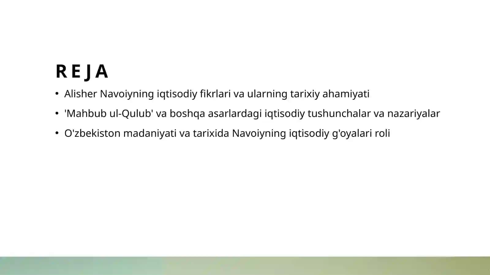 Alisher Navoiyning mahbub ul qulib va boshqa asarlaridagi iqtisodiy voyalar 2