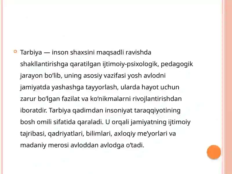 Tarbiya va uning turlari 2