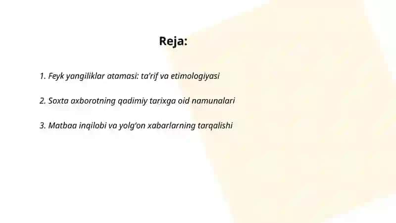 Feyk yangiliklar atamasi: ta'rif va etimologiyasi 2