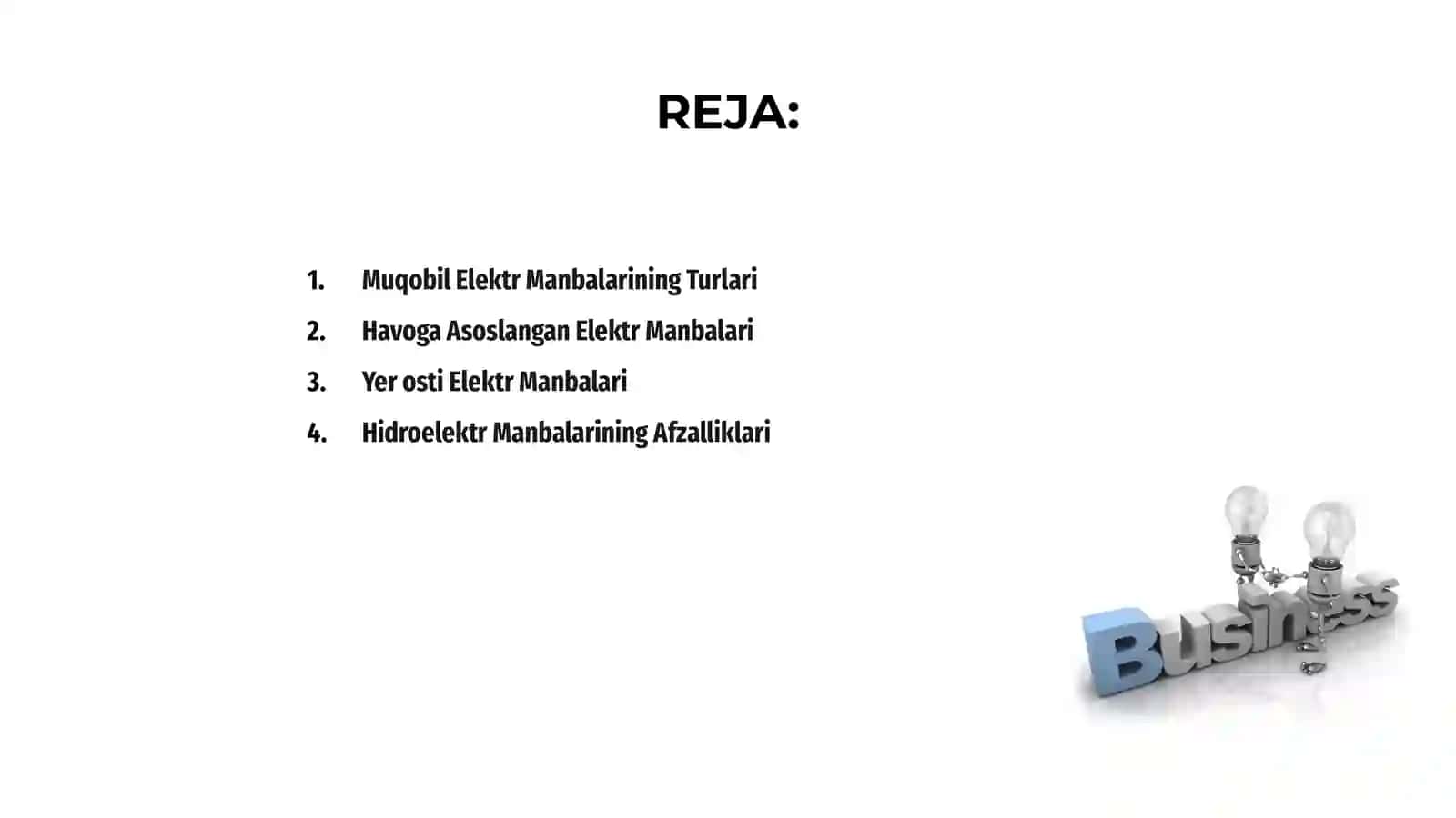 Muqobil elektr manbalari 2