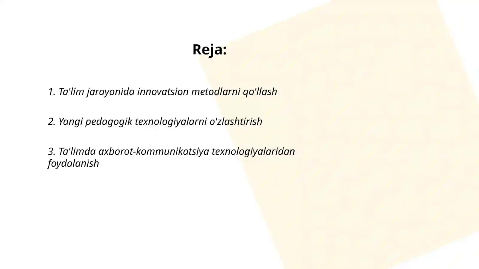 Ta'lim jarayonida innovatsion metodlarni qo'llash 2