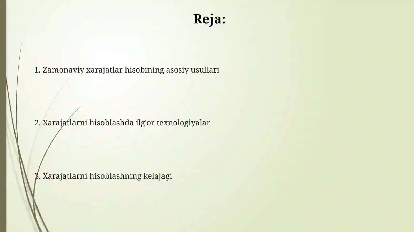 Zamonaviy sharoitda xarajatlarni hisobga olish usullari 2