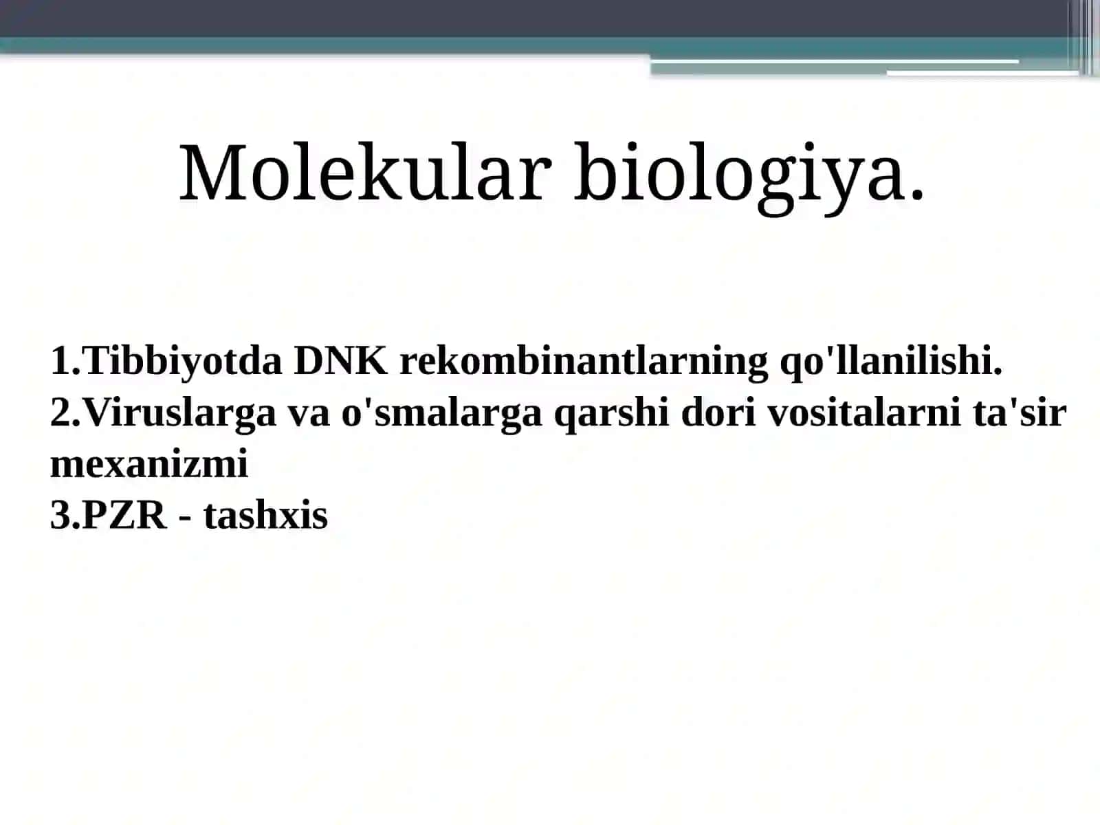 molekulyar biologiya 2