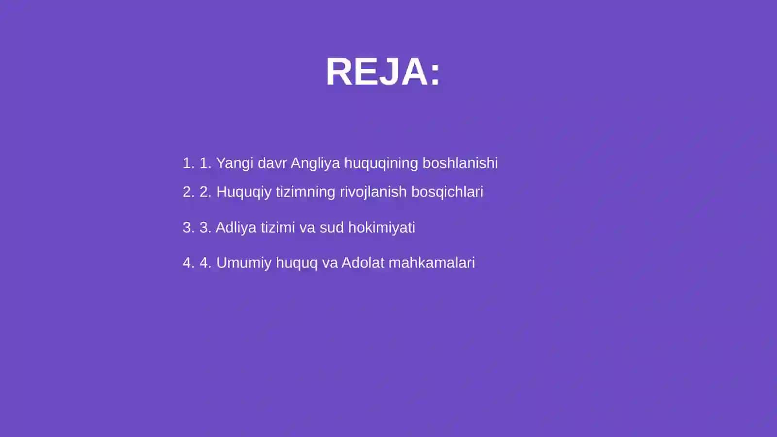 Yangi davr Angliya huquqi 2