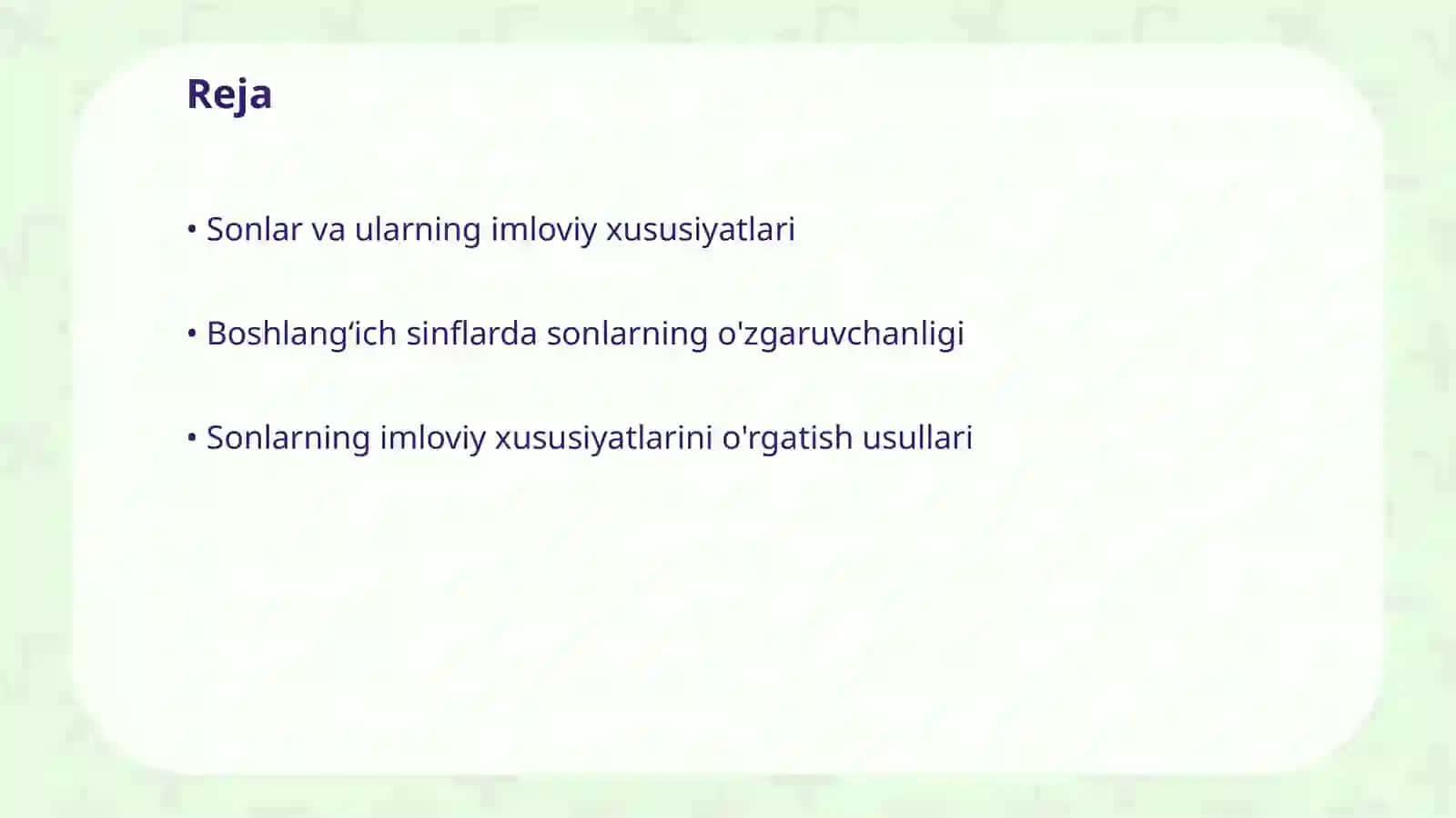 Sonlar va ularning imloviy xususiyatlari 2