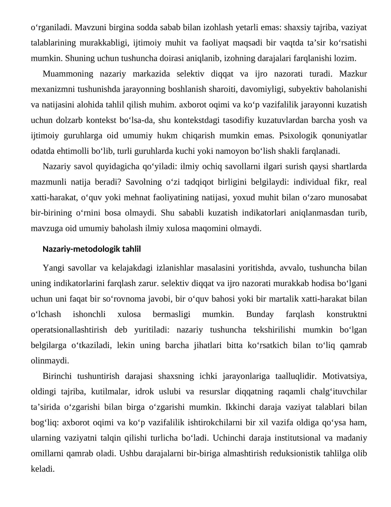 DIQQATNING RAQAMLI CHALG‘ITUVCHILAR TA’SIRIDA O'ZGARISHI - ZAMONAVIY TADQIQOT ISTIQBOLLARI 2