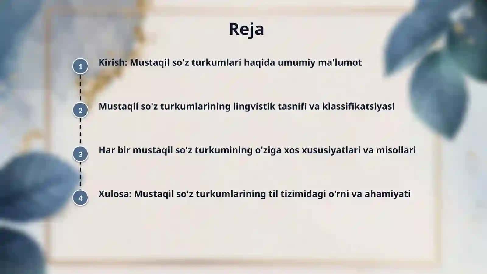 Mustaqil sôz turkumlari 2