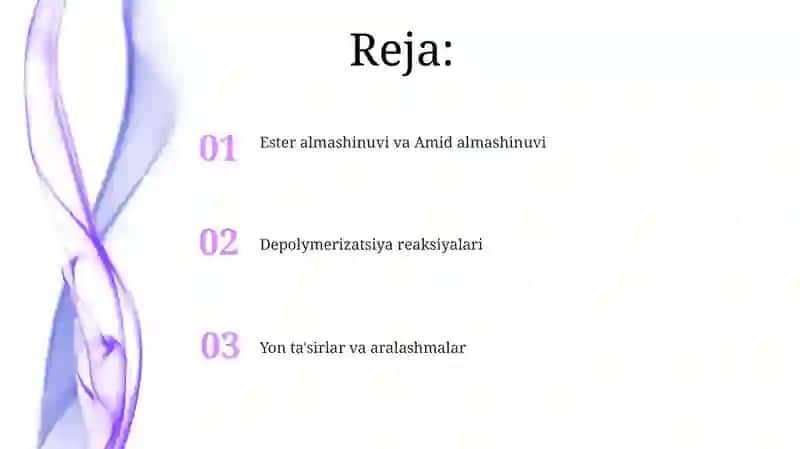 Depolymerizatsiya reaksiyalari 2