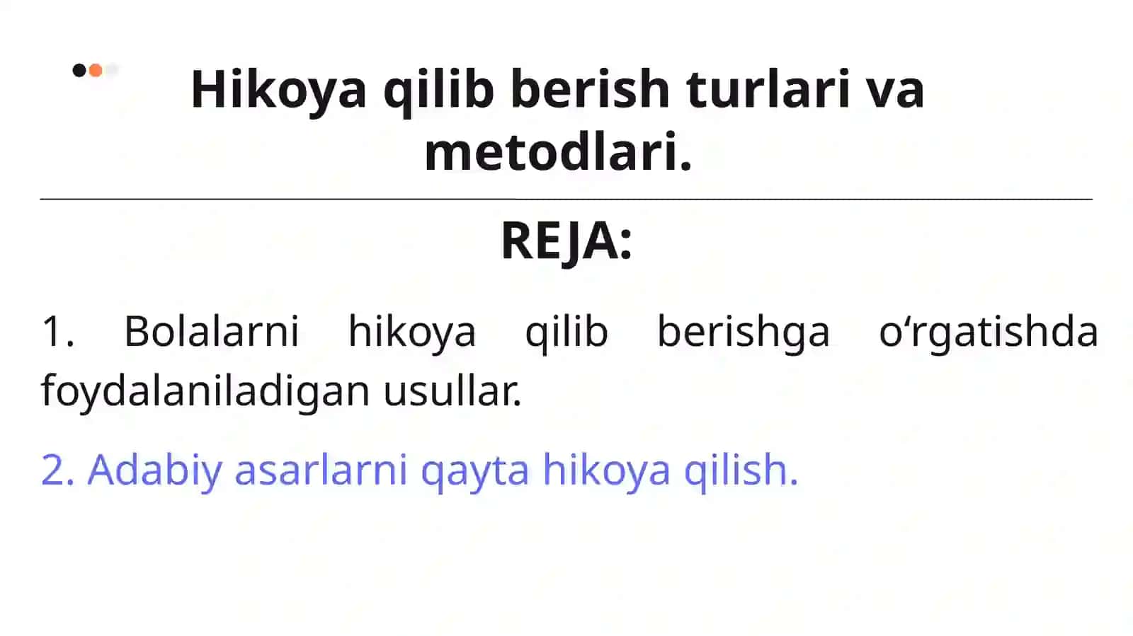 Nutqo‘stirish metodikasi 2