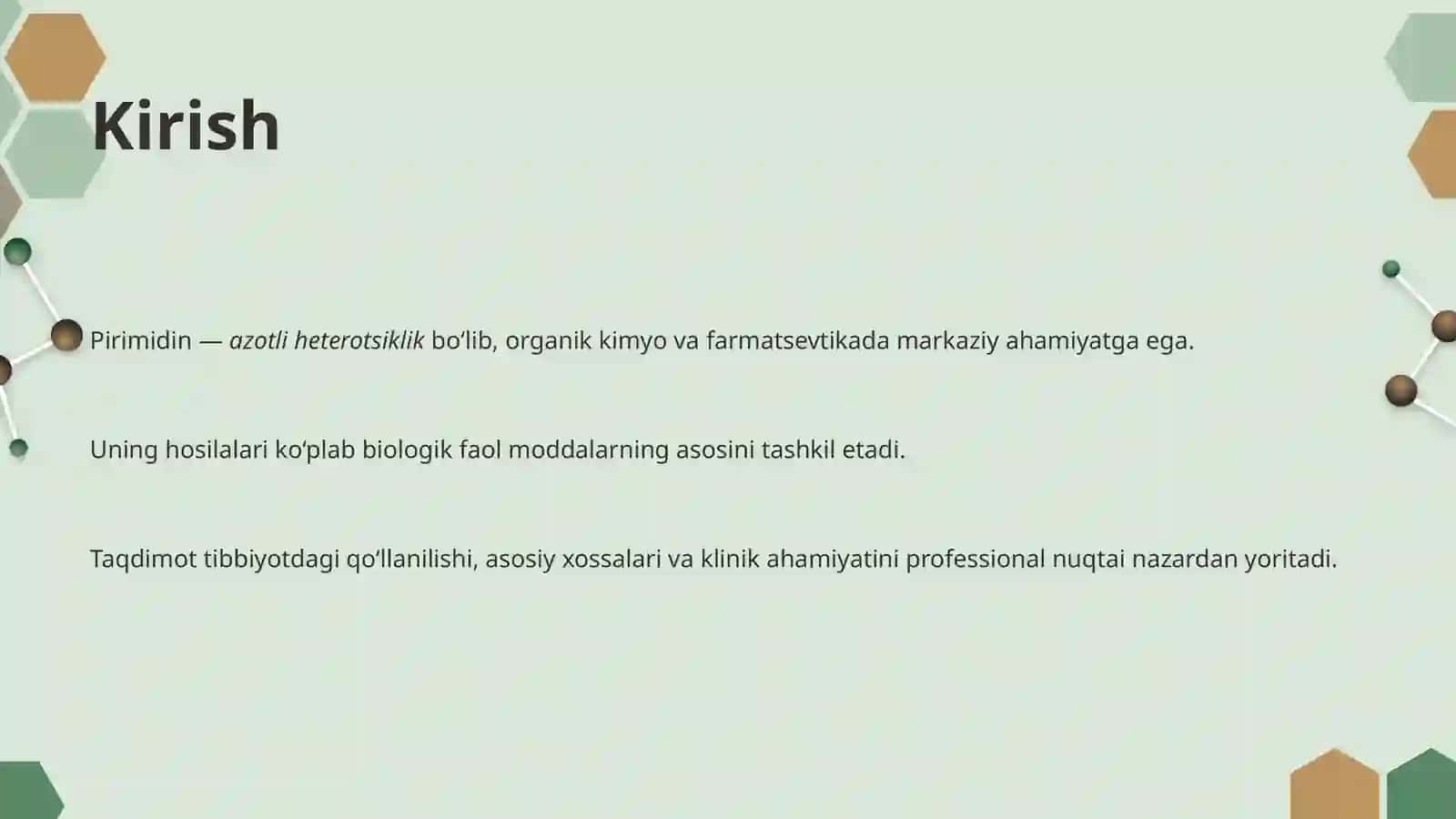 Pirimidin va Hosilalari 2