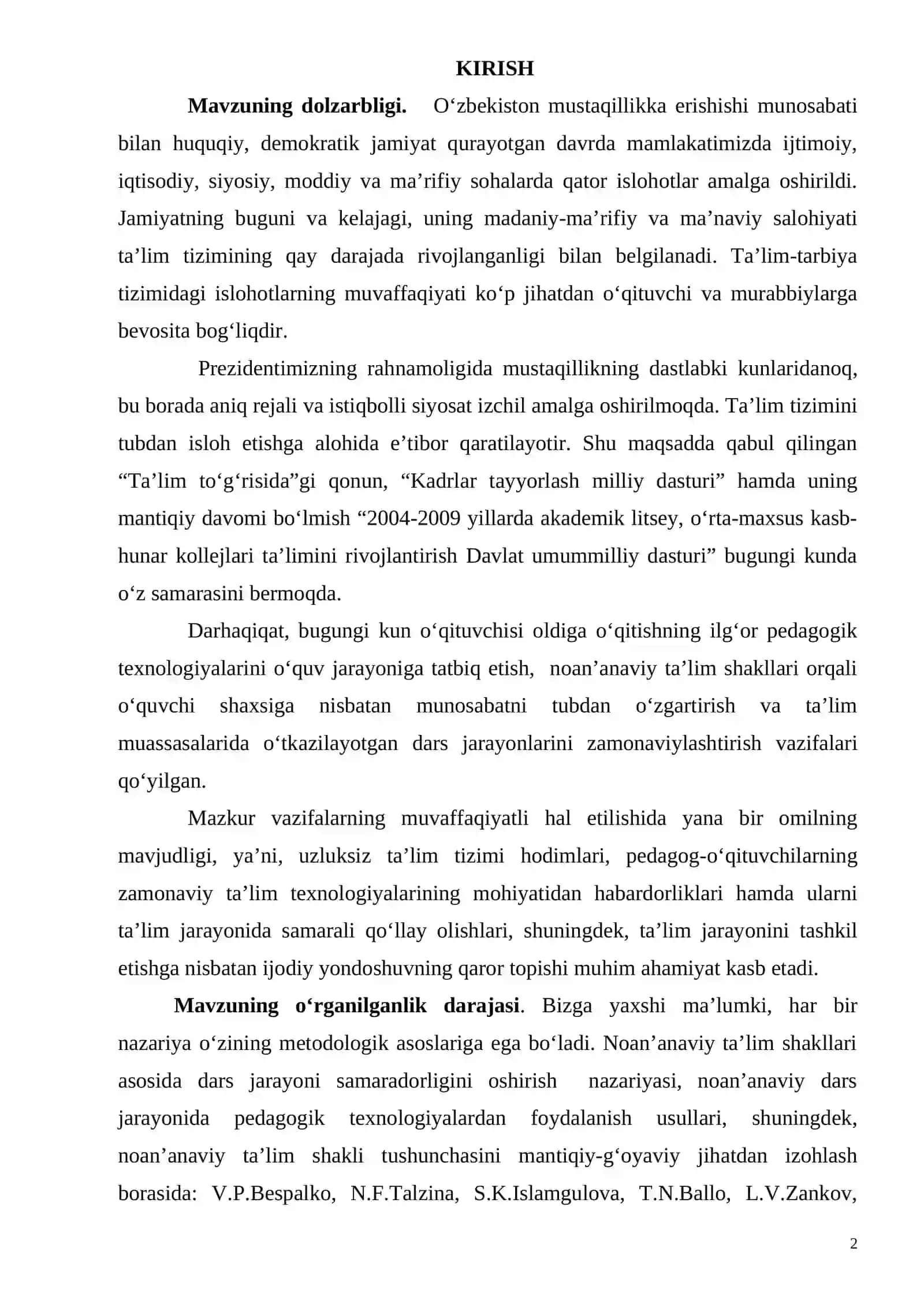 Savod o’rgatish davrida o’qish va yozuv faoliyatining bog’liqligi 2
