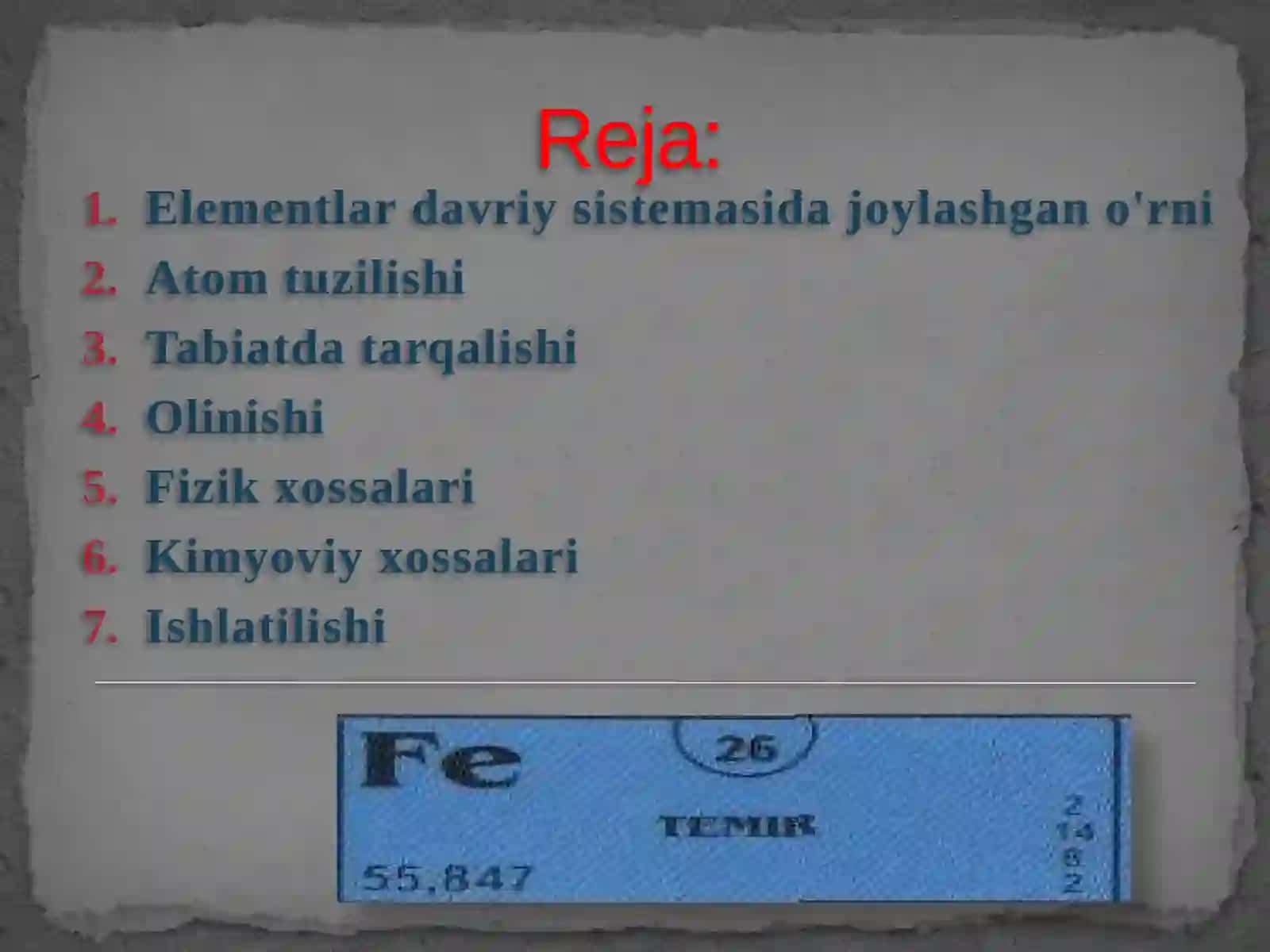 "Temir" mavzusi 2
