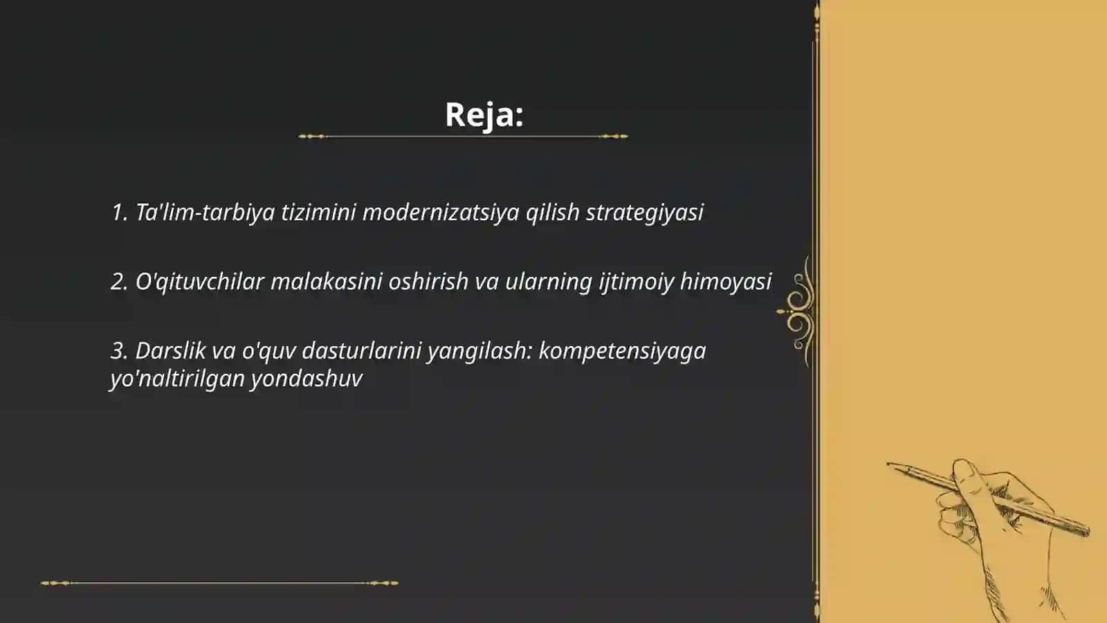 Ta'lim-tarbiya islohotlari 2