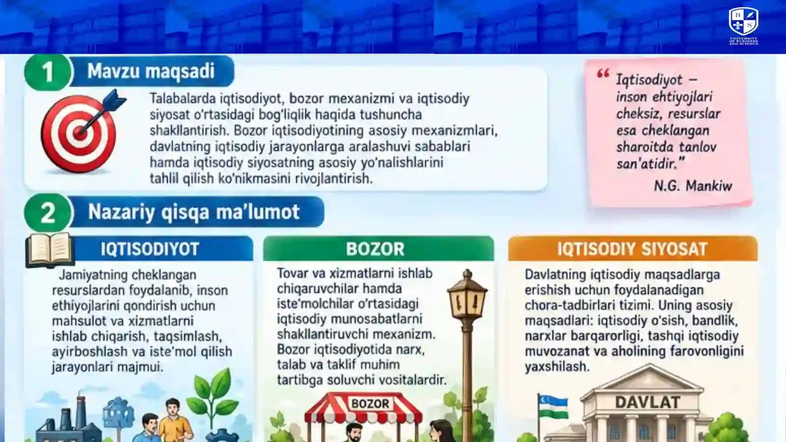 Iqtisodiy siyosat 1-amaliy 2