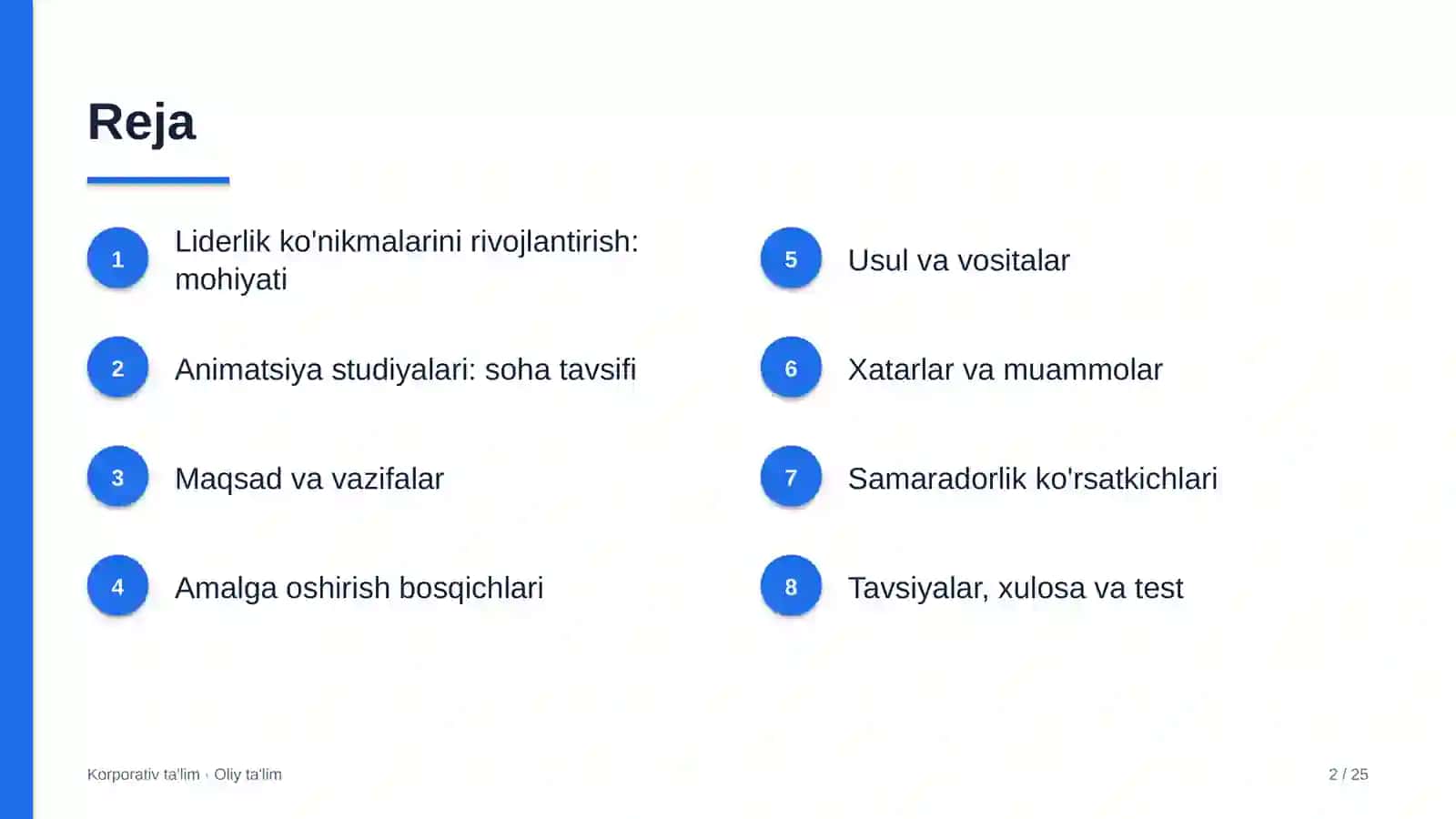 Animatsiya studiyalarida liderlik ko'nikmalarini rivojlantirish 2