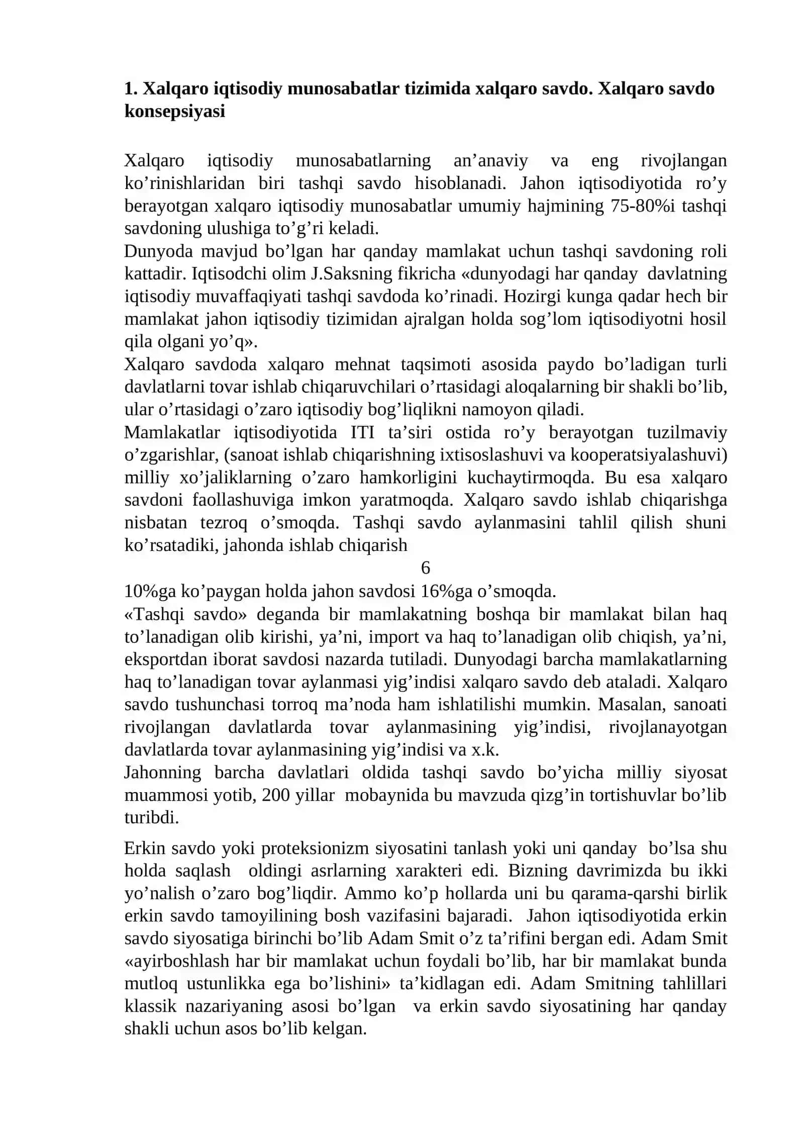 Хalqaro savdoda umumiy muvozanat 2