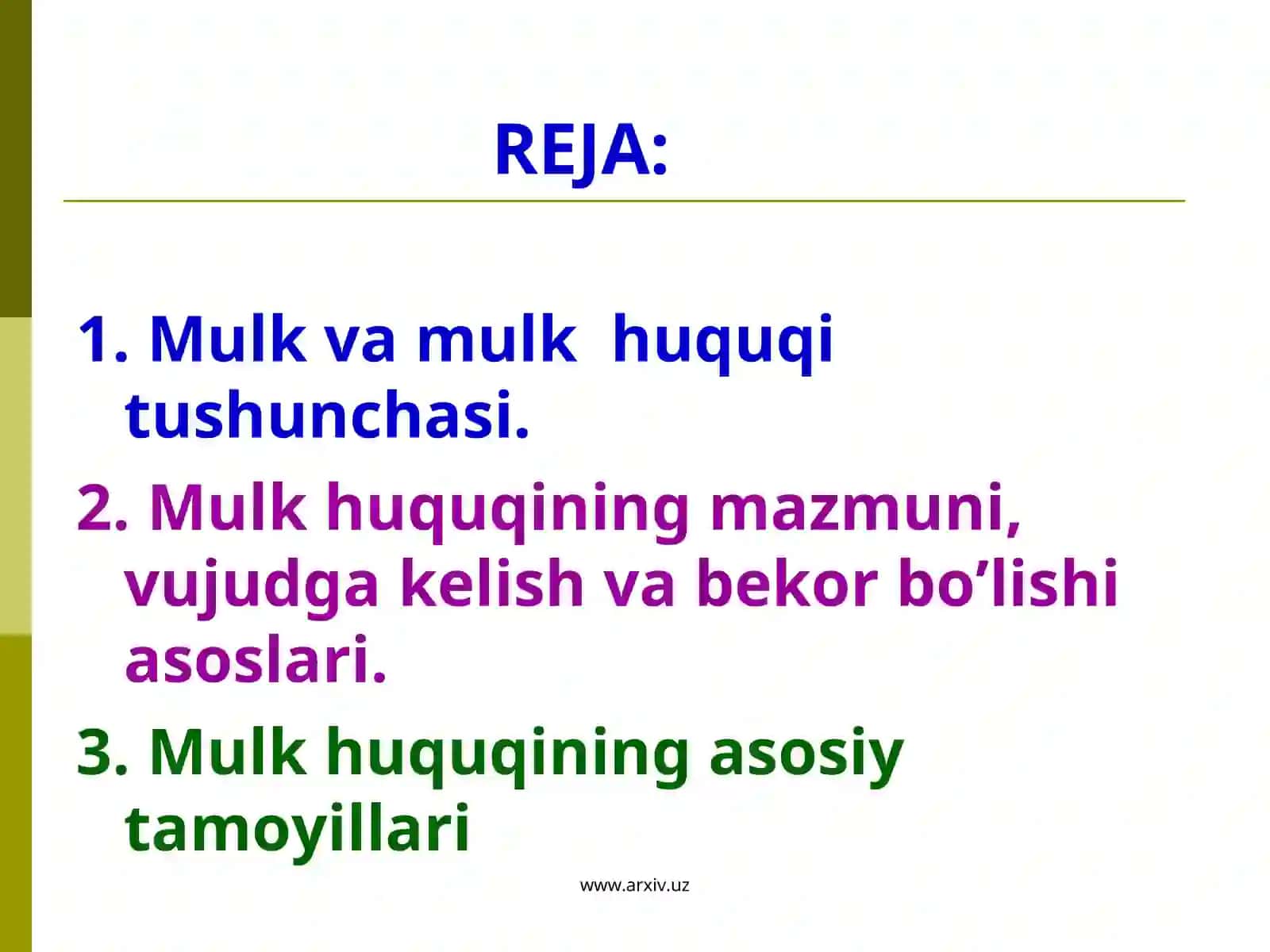 Mulk huquqi 2