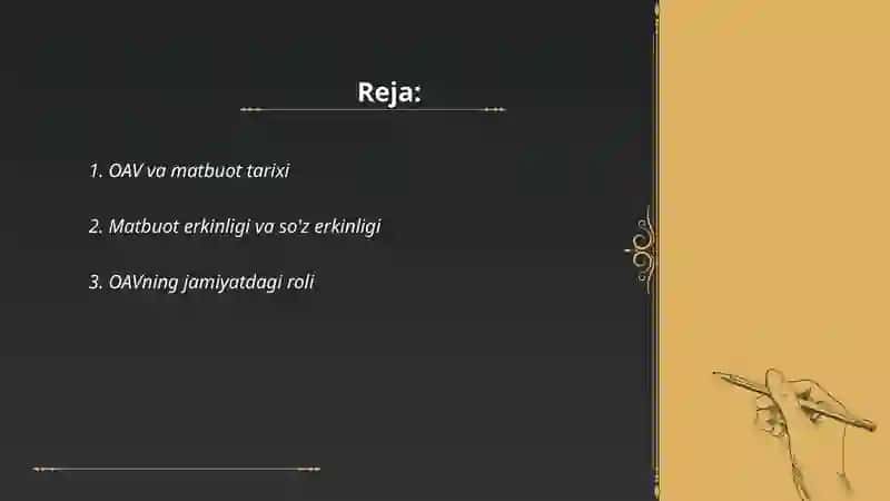 OAV va matbuot tarixi 2