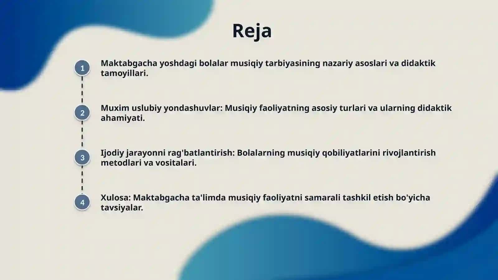 Maktabgacha kichik yoshdagi bolalarning musiqiy faoliyati mazmuni. 2