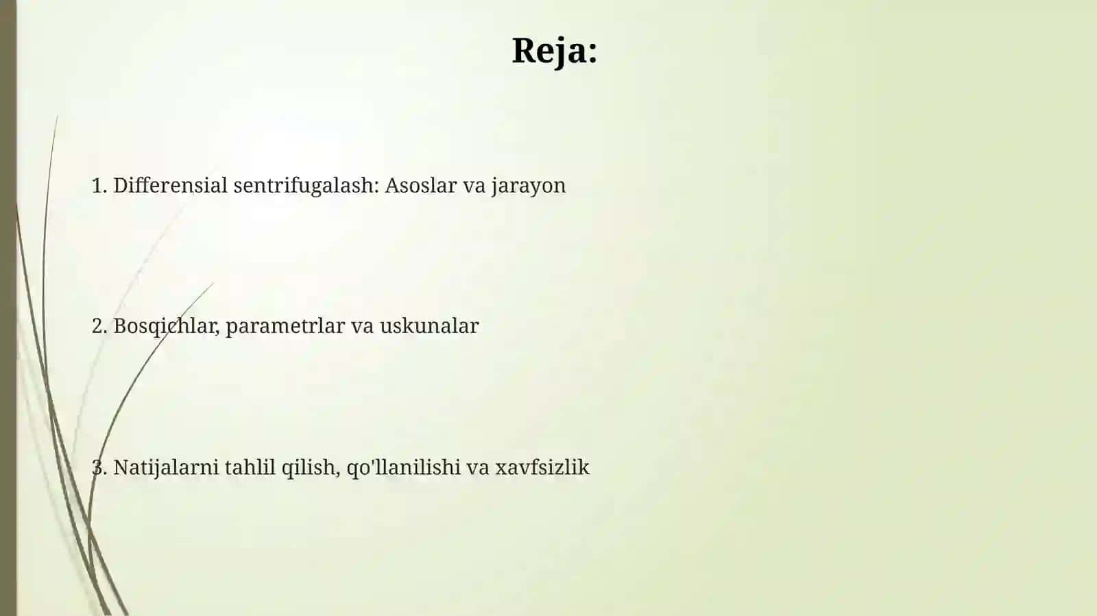 Differensial sentrifugalash yordamida Hujayra qismlarinifraksiyalash 2
