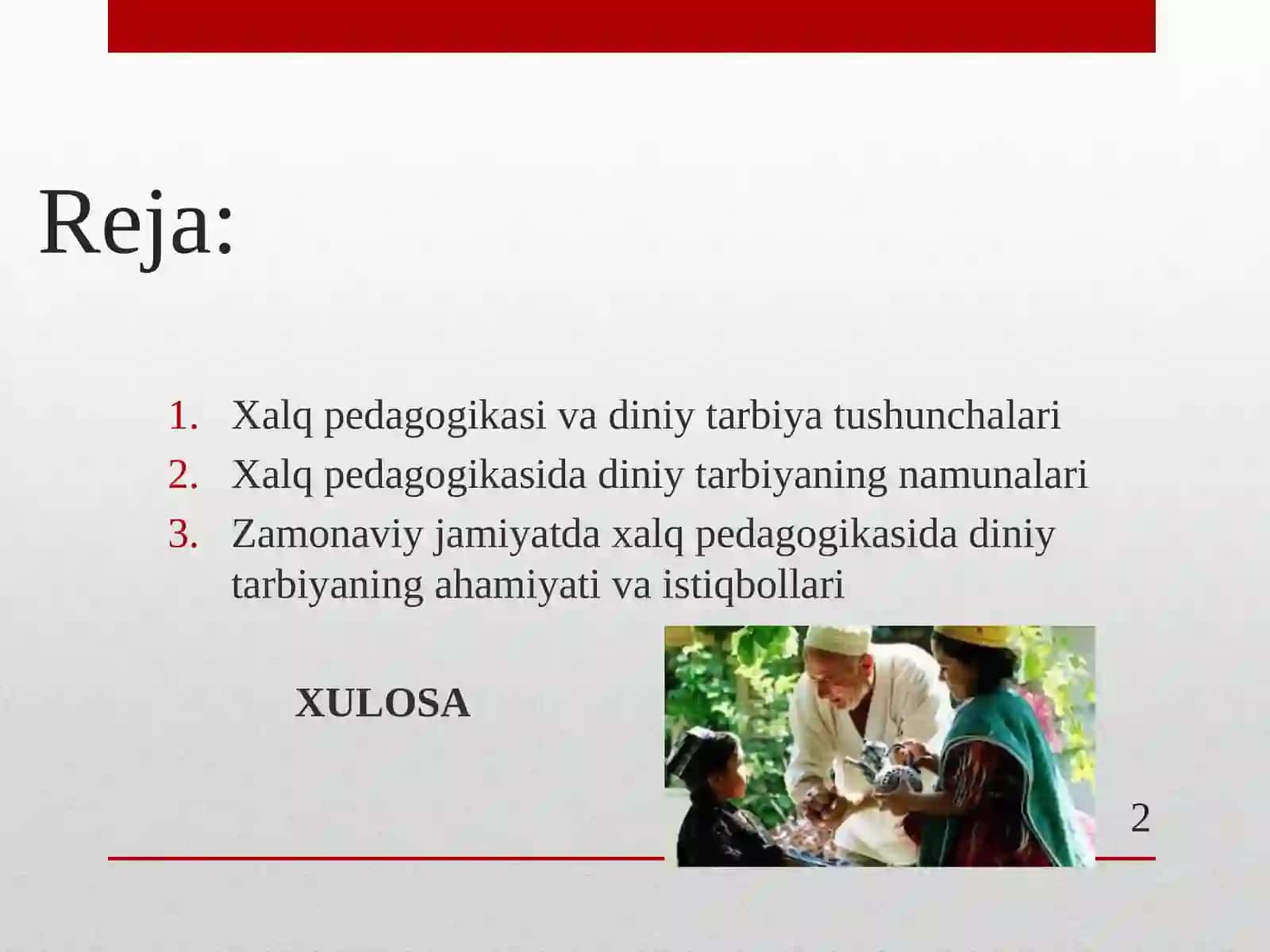 XALQ PEDAGOGIKASIDA DINIY TARBIYANING O‘RNI 2