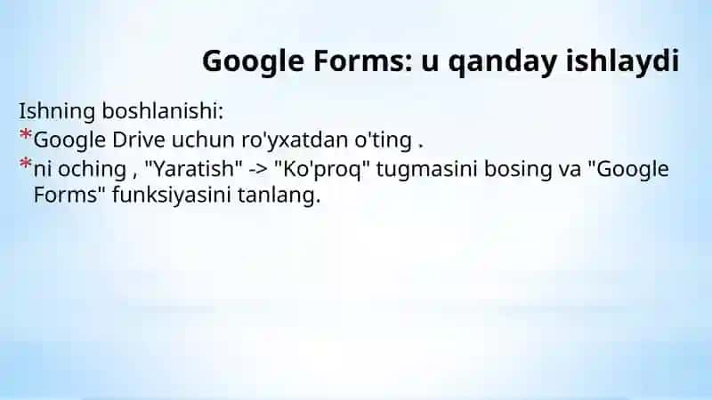 Google Forms 2