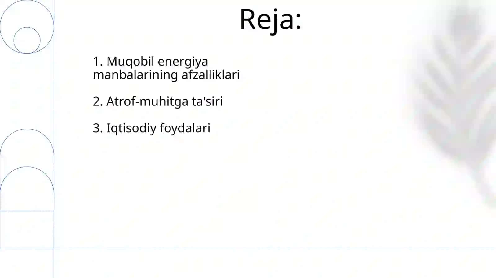 Muqobil energiya manbalarining avzalliklari 2
