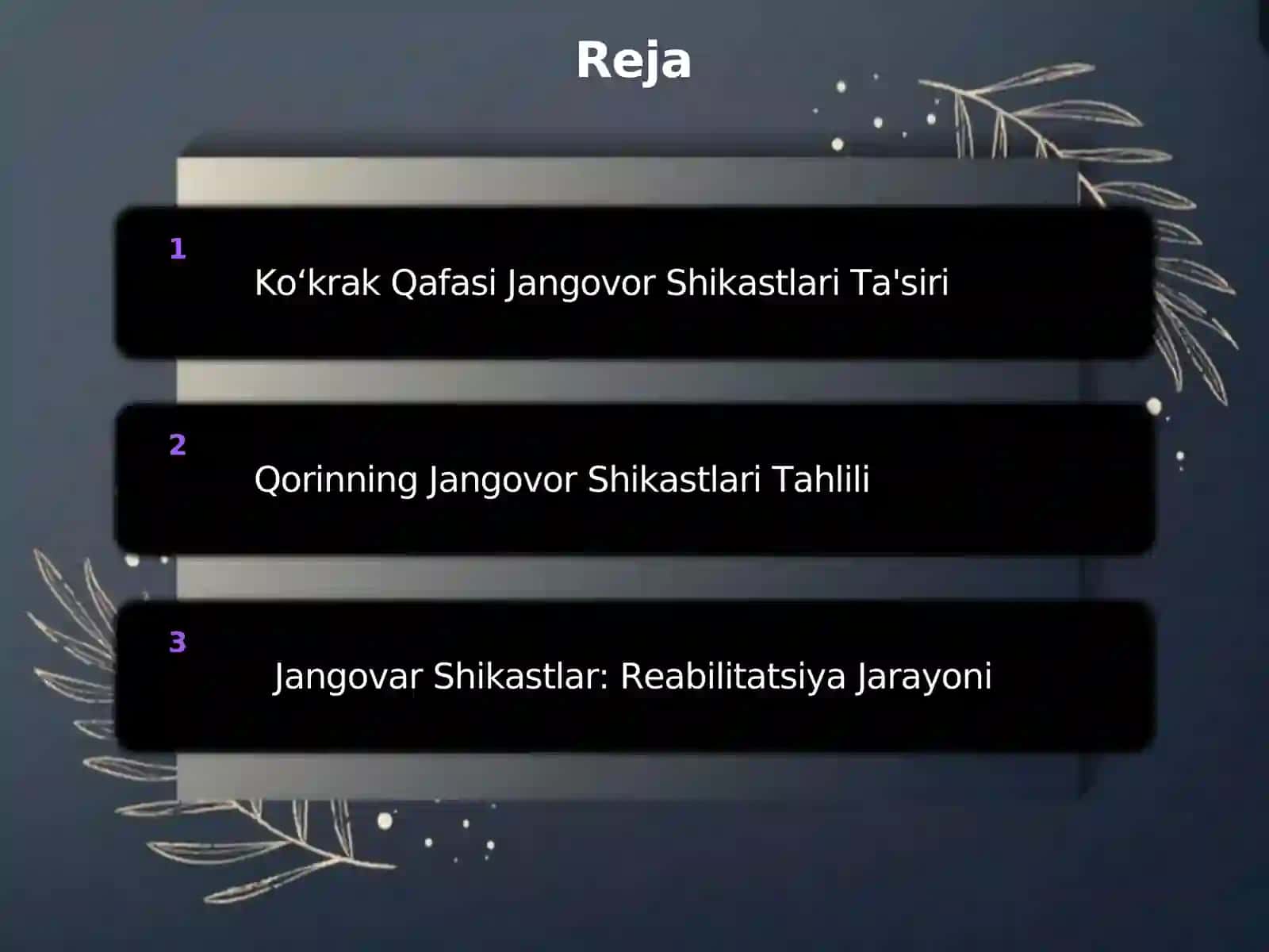 Koʻkrak Qafasi Jangovor Shikastlari Ta'siri 2