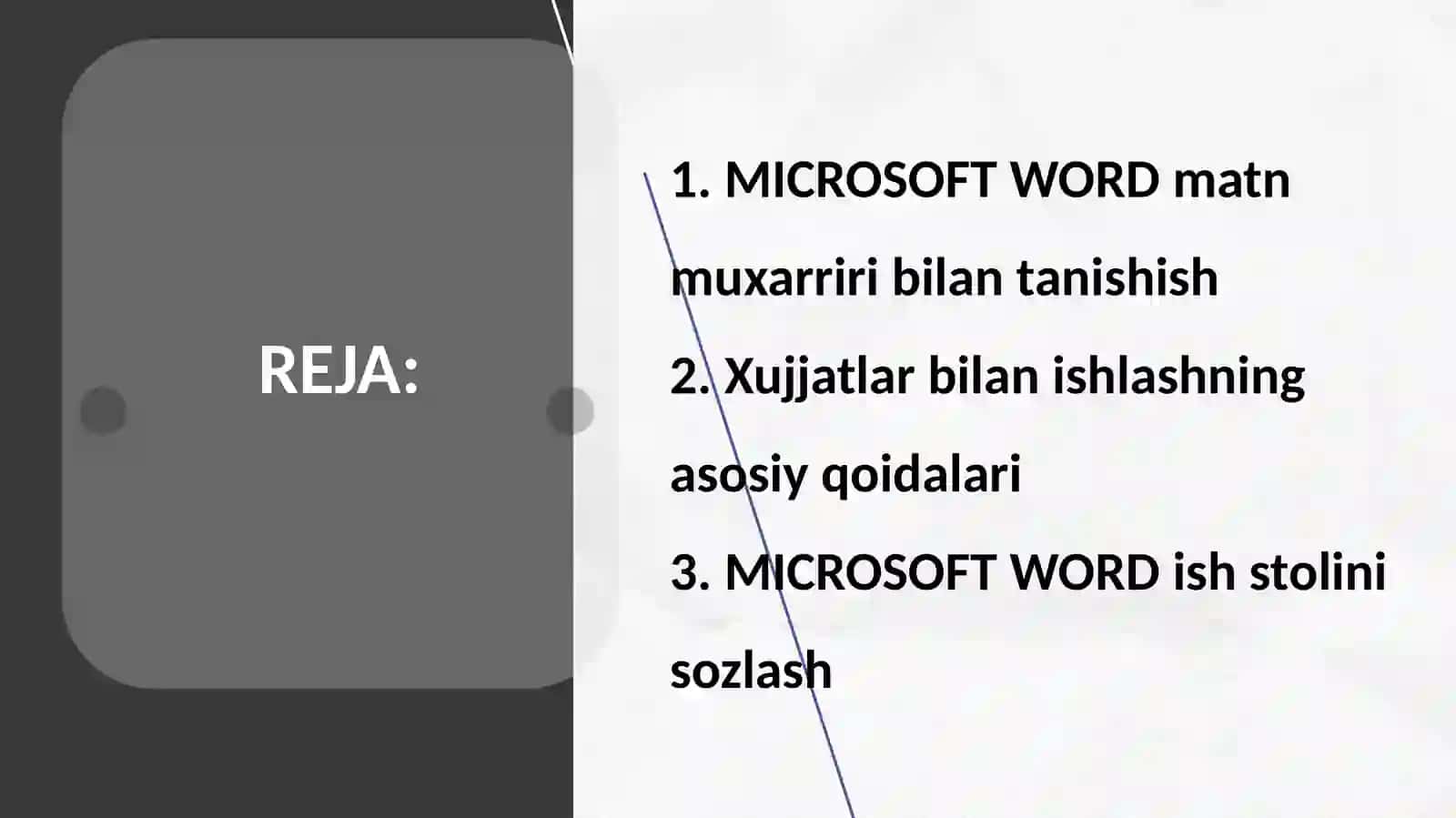 WORD muharririda ishlash 2