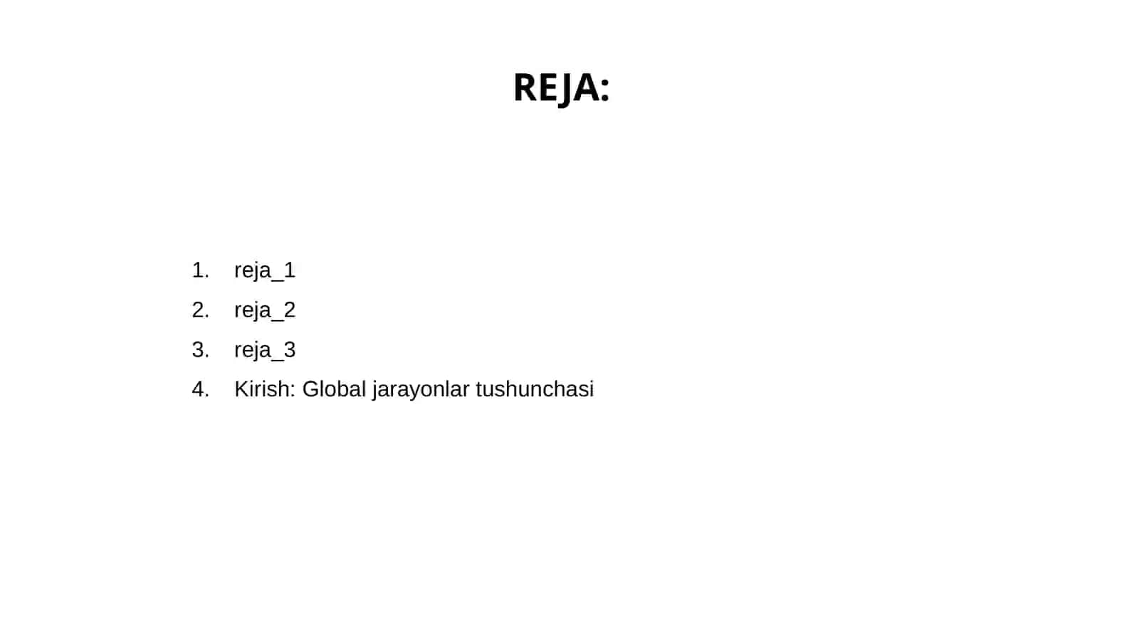 Global jarayonlar dialektikasi 2