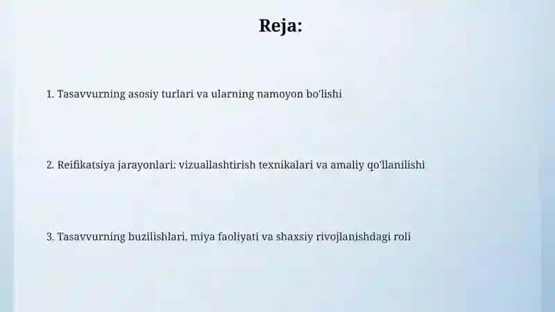 Xayolning turlari va varijovlanish jarayonlari 2
